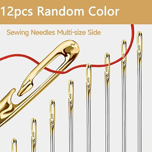 Gold Tail Side Hanging Needle-Free 12 Pieces