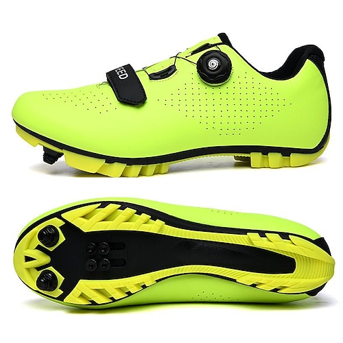 896fluorescent green mountain lock shoes