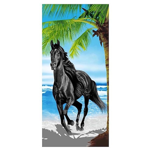 709 coconut tree galloping horse a