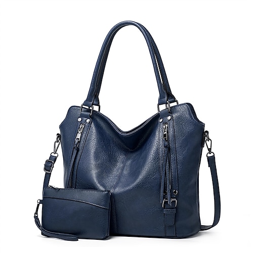 Blue mother-in-law bag