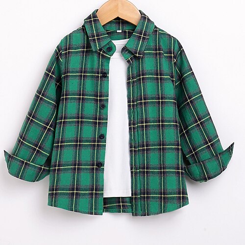 Green Grid Single Shirt)