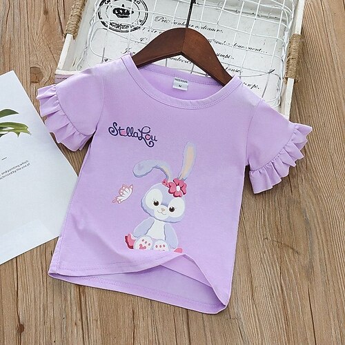 T-shirt bunny purple