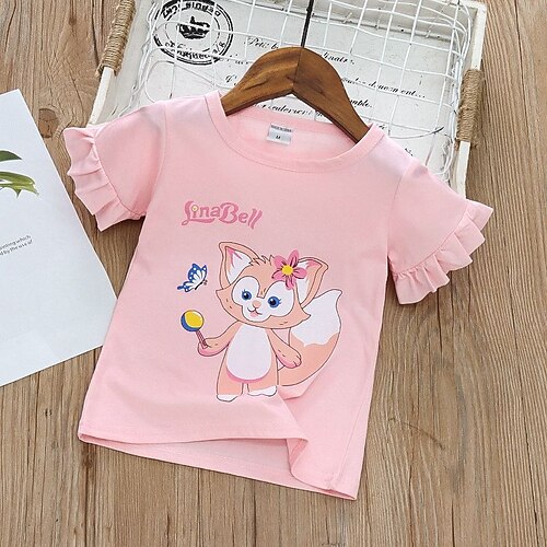 T-shirt fox pink