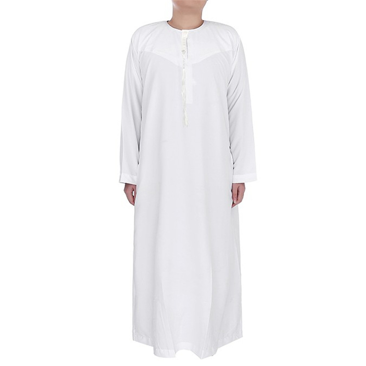 White robe with beard