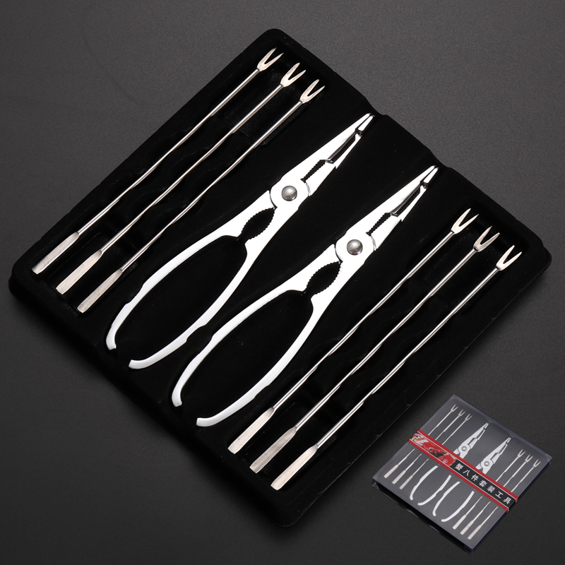 (Double crab pliers needle 6) Crab eight piece set