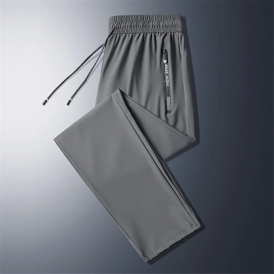 grey Straight pants