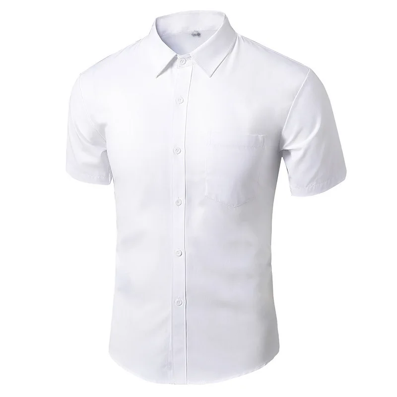 Short sleeve shirt White [pocket]]