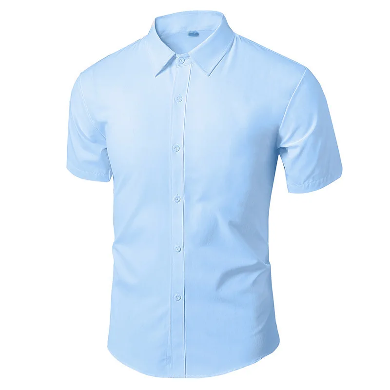 Short sleeve shirt sky blue