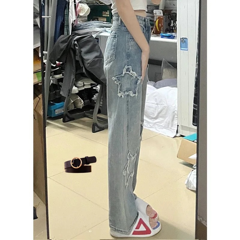 Blue trousers + belt