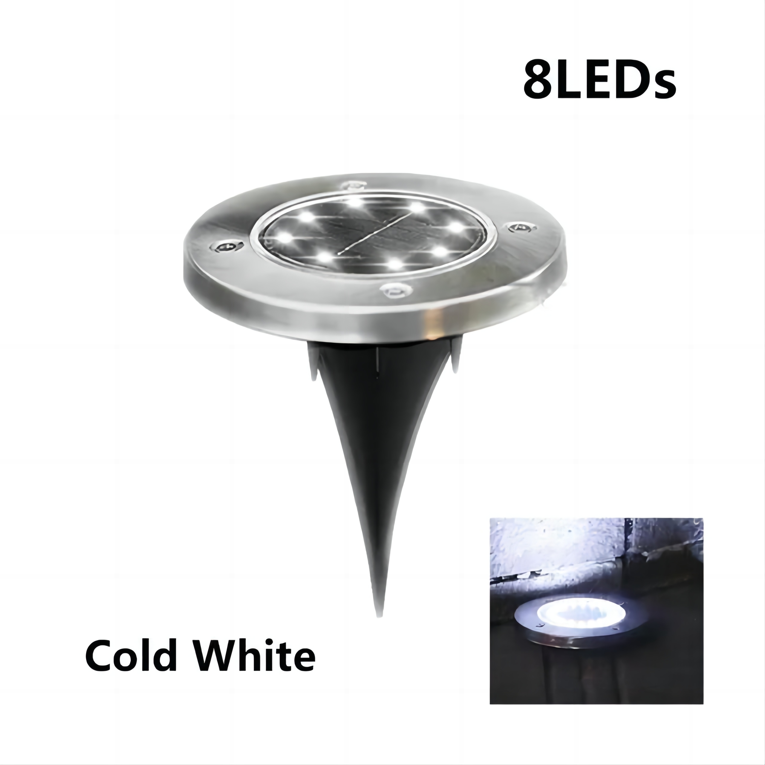 8LED Cold White