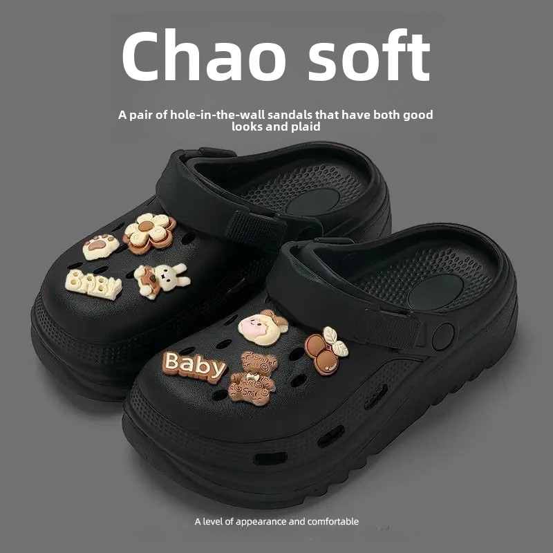 1818 hole shoes [black] Candy