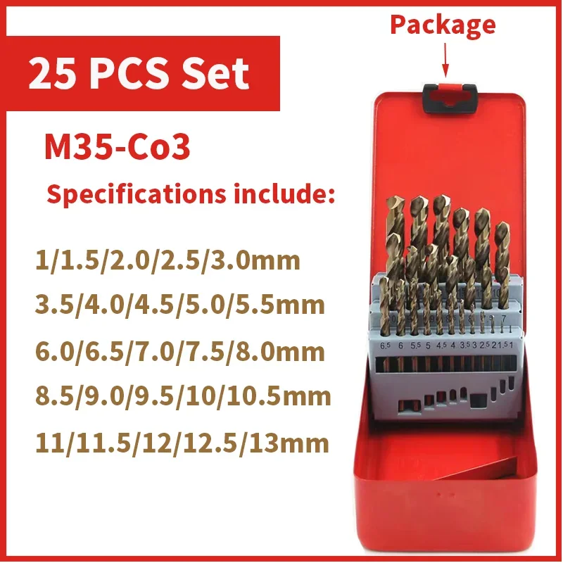 25pcs Tin box