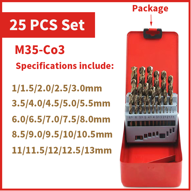 25pcs Tin box