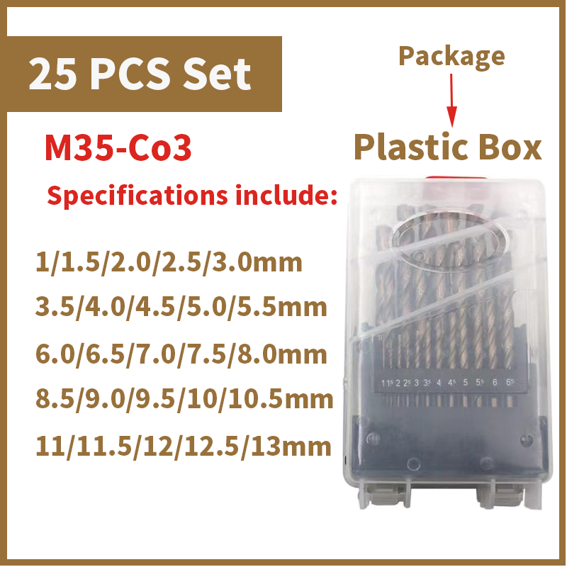 25pcs plastic box