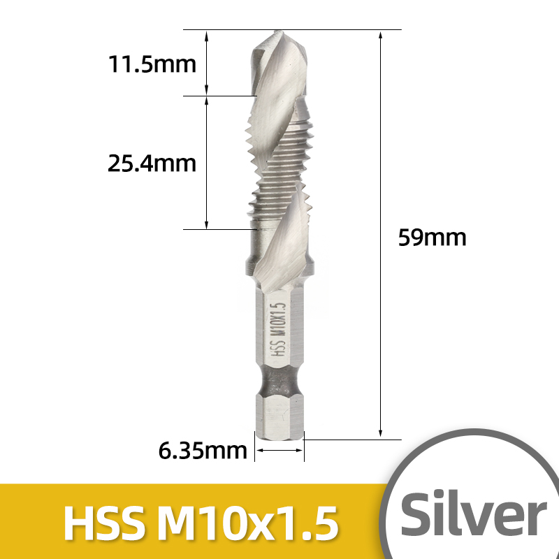 Silver M10x1.5