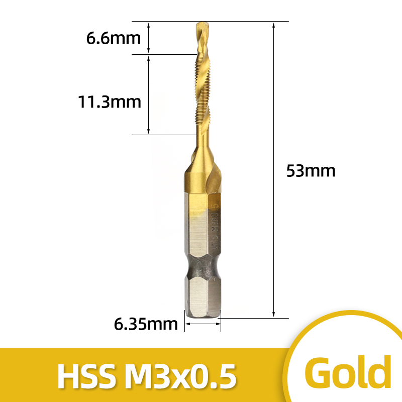 Gold M3x0.5
