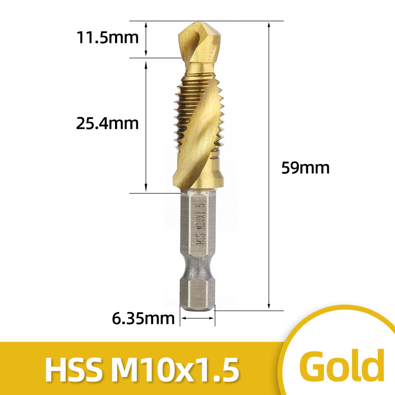 Gold M10x1.5