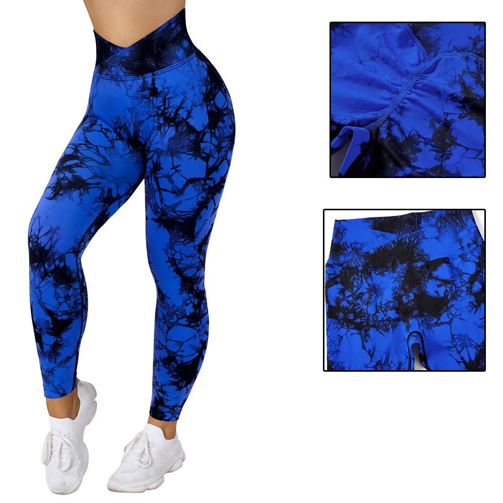 Tie dyed blue