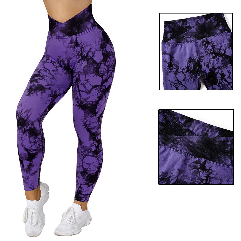 Tie dyed purple