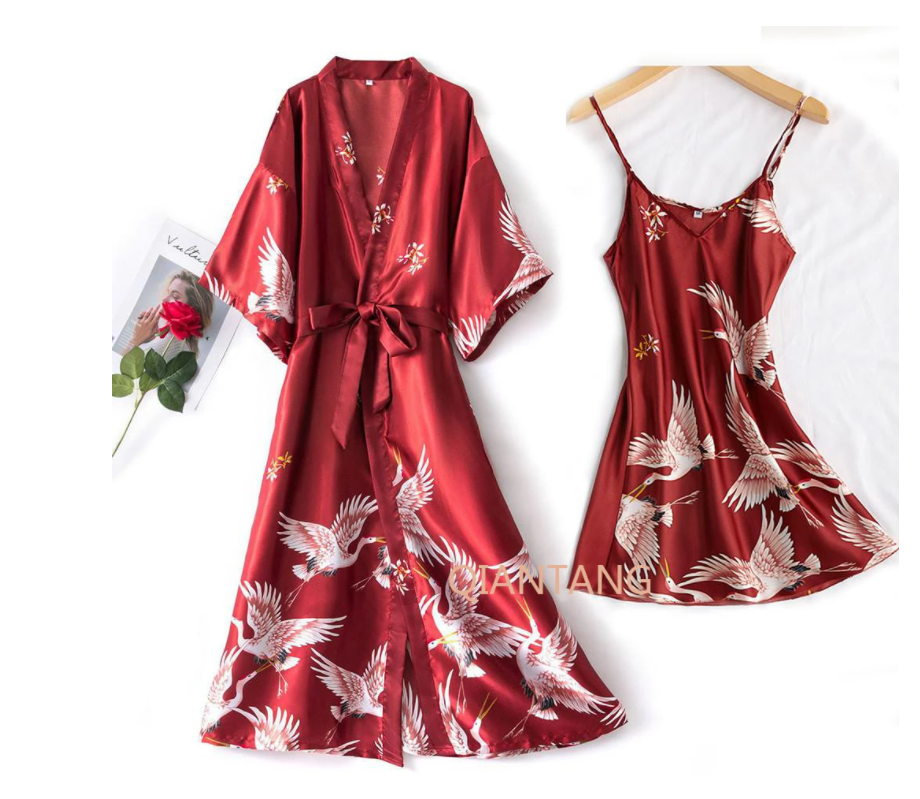 burgundy-Long Set