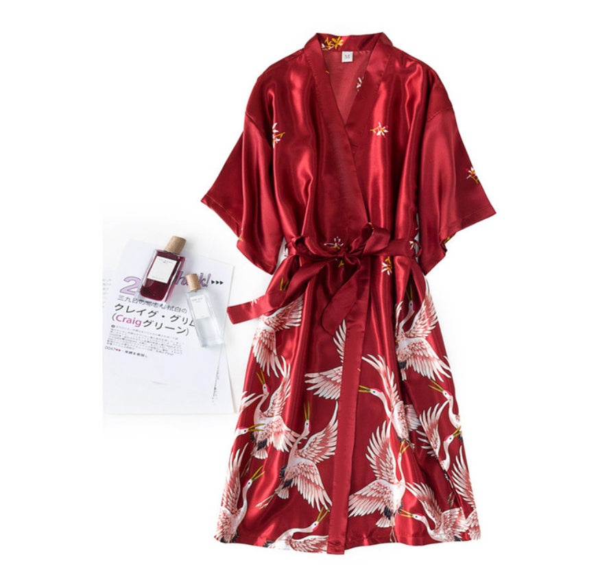 burgundy -Robe