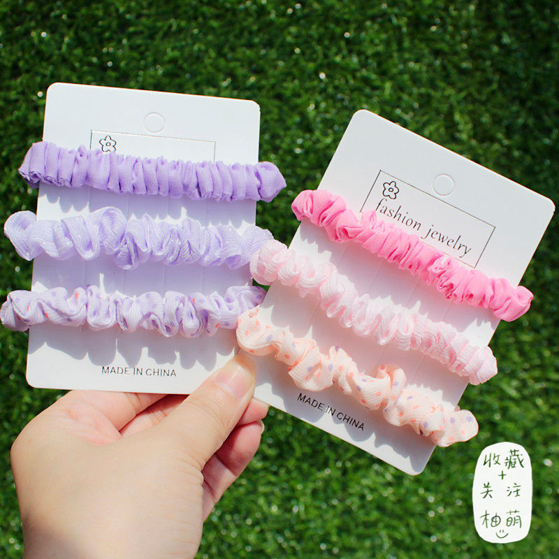 Pink 6 Hair Rings