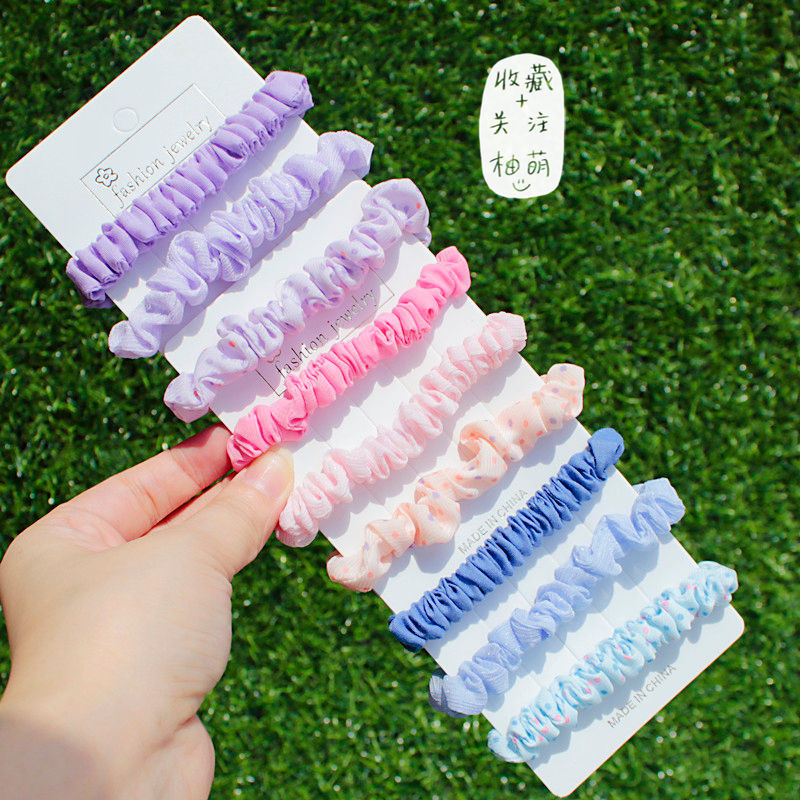Blue 9 Hair Rings