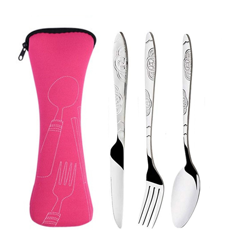 3pcs set rose red
