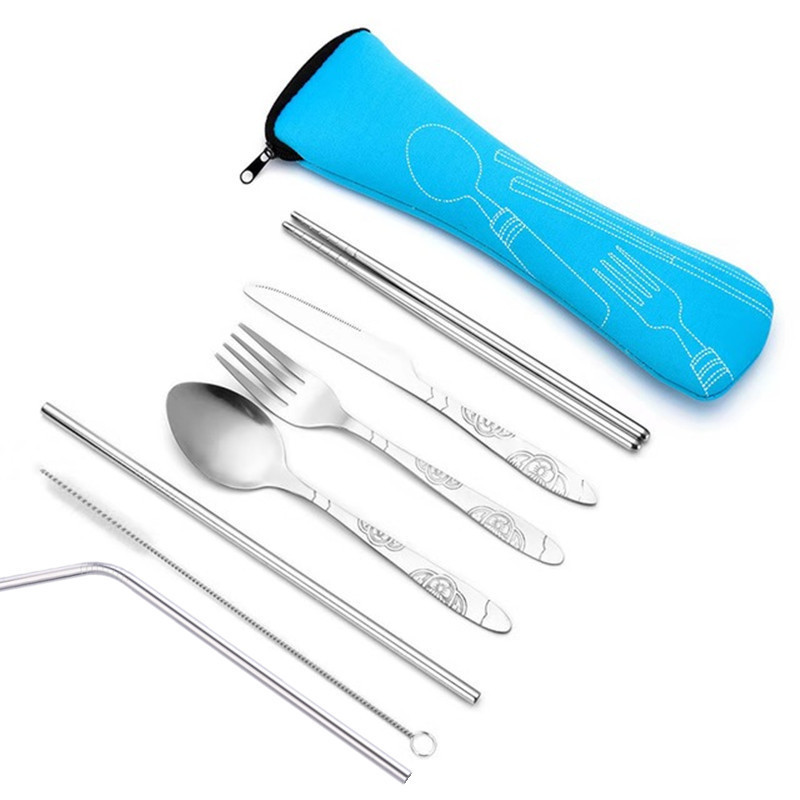7pcs set blue