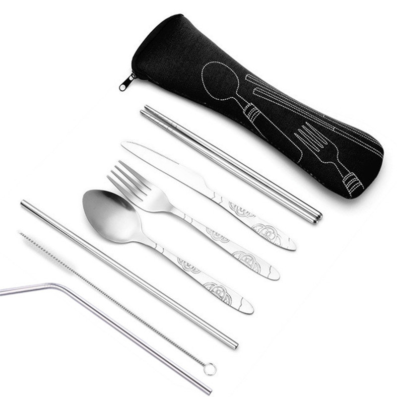 7pcs set black